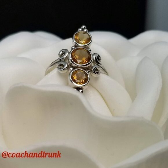 Genuine 3 Diaspore Stones Color Changes In Light 925 Sterling Balinese Style NWT - Picture 7 of 12